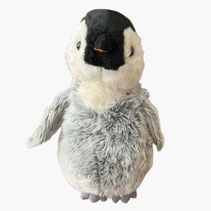 Aurora Adorable Flopsie Penny Penguin Stuffed Animal Timeless Companion Gray 12"